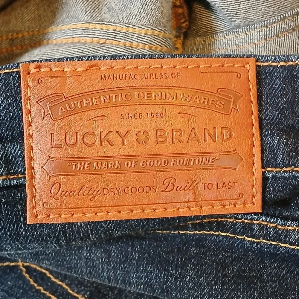 Lucky Brand 363 Vintage Straight Jeans Stretch Mens 40x32 Blue Denim NEW